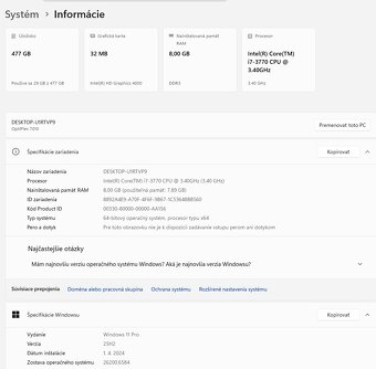 Dell Optiplex 7010, i7-3770, 8GB DDR3, 512GB SSD - 11