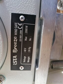 Veterná turbína IstaBreeze Windsafe 2 kW, 48V - 11