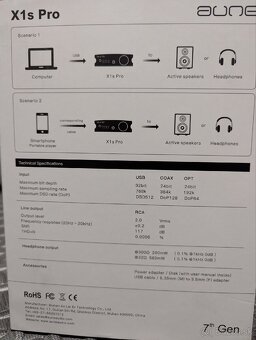 AUNE X1S Pro - DAC/Slúchadlový zosilňovač - TOP stav - 11