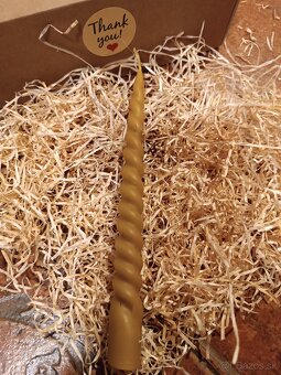 Sviečky zo včelieho vosku a ozdoby na stromček - 11