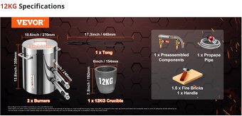 Plynová pec na tavenie / plynová vyhňa - 11