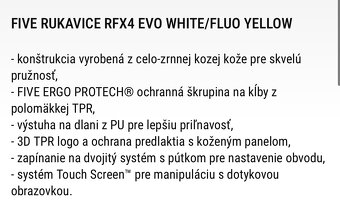 Predám nové koženné rukavice FIVE RFX4 EVO - 11