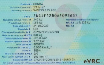 Predám Honda Swing 125 ABS r. 2012 S-wing - 11