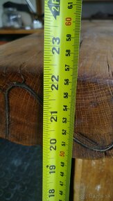 Masívny dubový stolík ťažký a vyschnutý cez 30 ročný - 11