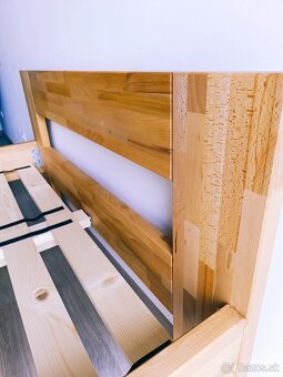 Predám manželskú Bukovú posteľ-novú - 11