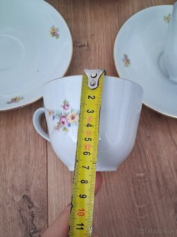 Porcelánová kávová sada - šálky + podšálky - 11