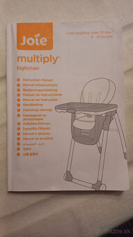 Jedálenská stolička pre deti Joie Multiply 6in1 Midtown - 11