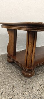 Rustikální konferenční stolek, nábytek z masívu - 11