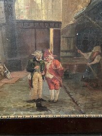 Obrazy starožitné 4 kusy - 11