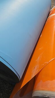 Fólia modrá - nová nepoužitá - pevná odolná - 11