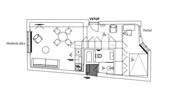 DIZAJNOVÝ 1,5 IZB.BYT V CENTRE, MEDENÁ UL, STARÉ MESTO - 11