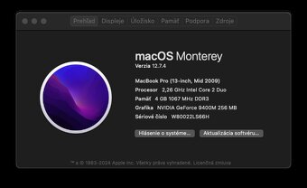 MacBook Pro (13-inch, 2009) /Core 2 Duo/4GB RAM/256GB SSD - 11