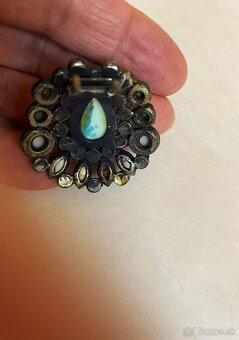 Starožitná vintage brošňa - 11