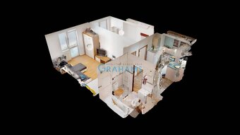 3D, predaj 2-izb. byt, balkón, park. miesto, Nobelova ul., N - 11