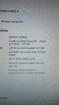 ALL IN ONE dotykový 23” Acer Aspire Z5610 - 11