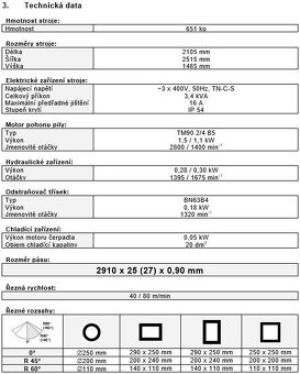 BOMAR AUTOMATICKÁ PÁSOVÁ PILA NA KOV ERGONOMIC 290.250 GANC - 11