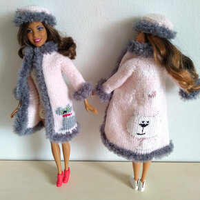 Oblečenie šaty pre bábika Barbie babiky Stefi čiapka - 11