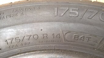 4 ks LETNÉ 175/70 R14 84T MICHELIN cca 5 mm LEN 39,99 €/sada - 11