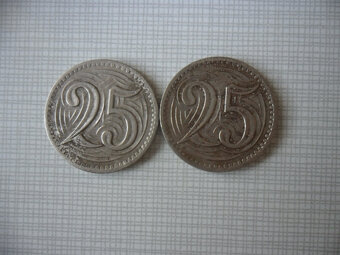 1. ČSR - 20 halierov, 25 halierov - 11