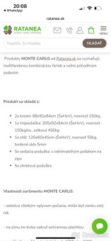 Predám krásnu ratanovú sedaciu súpravu - 11