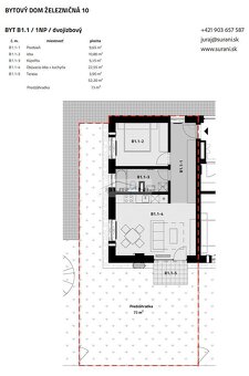 Krásny 2-izbový byt s predzáhradkou 73 m2 a parkovaním v... - 11