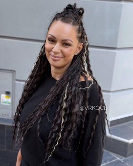Zapletanie copikov,afro copiky,predlžovanie kanekalonom - 11