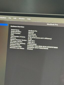 Apple MacBook Pro 14-palcový M2 Pro 12-Core 16GB/1TB - 11