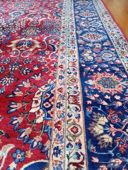 AKCIA🌟Majestátny ručne viazaný hodvábny Isfahan 4,1×3,1 m🌟 - 11