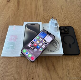 iPhone 15 Pro 256 gb Natural Titanium v záruke - 11