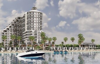 Apartmány s výhľadom na more a súkromnou plážou v Lefke Seve - 11