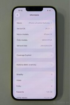 iPhone 14 yellow 128GB - 11