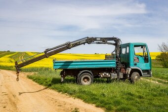 Trojstranný sklápač s hydraulickou rukou Iveco - 11