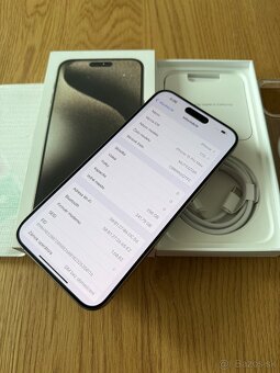 iPhone 15 Pro Max 256 gb Natural Titanium -nepoužitý, záruka - 11