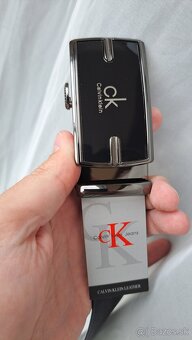 Nový opasok Calvin Klein čierny - 11