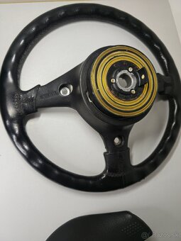 M-packet M-tech BMW kožený volant s airbagom e34 e38 - 11