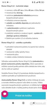 Autosedačka Britax Romer king Il ls - 11
