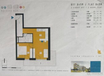 Ponúkame na predaj moderný 2-izbový byt s klimatizáciou, pri - 11