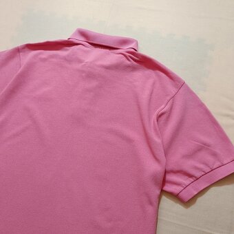 Lacoste ružová polokošeľa s krátkym rukávom XL - 11