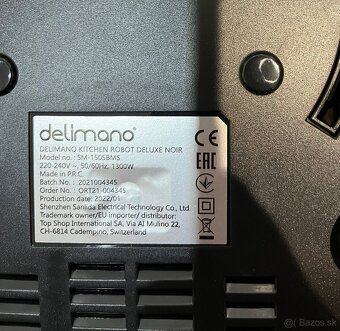 Delimano Deluxe Noir 1300w kuchynský robot - 11