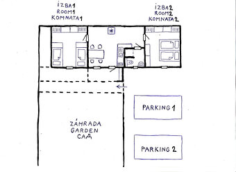 PET FRIENDLY 3-izb. bungalov so záhradkou a 2x park.miestom - 11