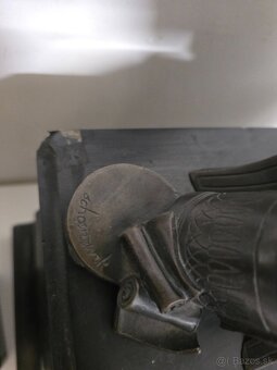 Krbove hodiny a svietniky bronz - 11