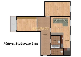 ZREKONŠTRUOVANÝ 3 - IZBOVÝ BYT S BALKÓNOM, 70M2, HUMENNÉ - 11