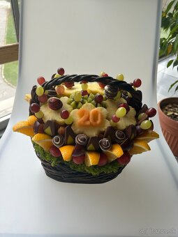 Fruit bary, ovocné kytice, dezerty, poháriky, košíky - 11