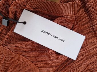 hnedý elastický rolák bez rukávov Karen Millen L-s visačkou - 11