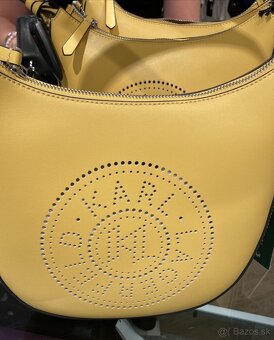 Karl Lagerfeld circle kabelka horčicová kožená - 11