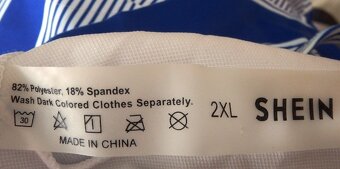 Modro biele plavky s volánikmi SHEIN, v. XL/XXL - 11