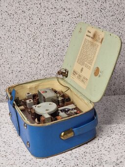 "T58" Tesla T 2800 ☆ starožitné kabelkové radio - 11