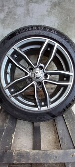 Hlinikove disky 5x112 r17 a zimne pneu 215/55 r17 - 11