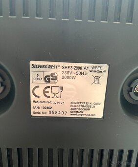 Fritéza Silvercrest sef3 2000A1 - 11