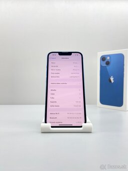 iPhone 13 BLUE 128GB NOVÁ BATÉRIA 100% - 11